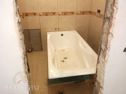Cum se face ecranul sub țigle de baie (de finisare peretele lateral al navei) Cum se face ecranul sub țigle de baie