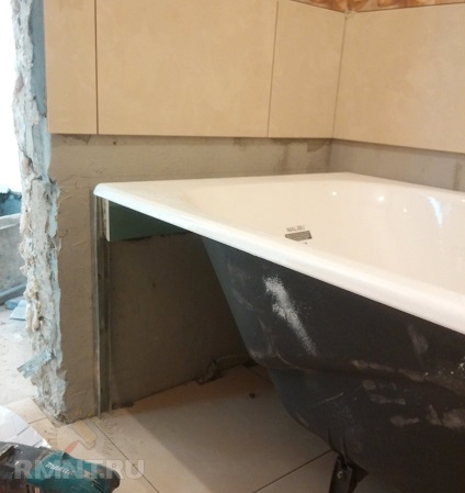 Cum se face ecranul sub țigle de baie (decor baie) Cum se face ecranul sub țigle de baie