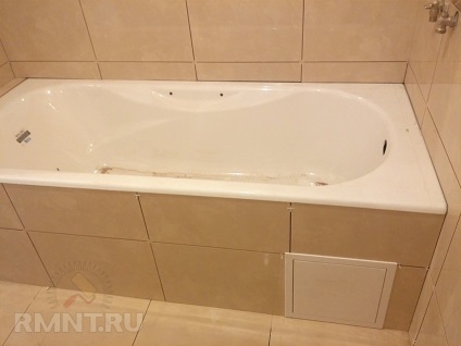 Cum se face ecranul sub țigle de baie (gresie) Cum se face ecranul sub țigle de baie