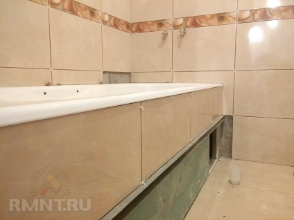 Cum se face ecranul sub țigle de baie (baie) Cum se face ecranul sub țigle de baie