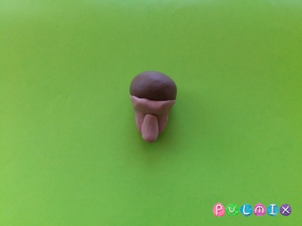 Ca o maimuță orb din plastilină în etape (copii de maimuță sculpta din plastilină în etape) Ca etape plastilină maimuță orb