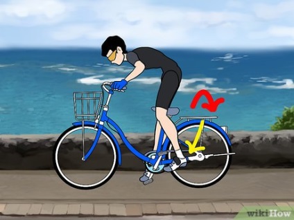 Cum se obține de pe bicicletă (în mod constant înclinat roata) Cum de a obține de pe bicicletă