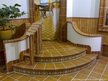 Plăci ceramice pentru finisaje în trepte o casă și cabana privată tipuri de placare, înseamnă și (privat) Plăci ceramice pentru finisaje în trepte o casă și cabana privată tipuri de placare, mijloace și