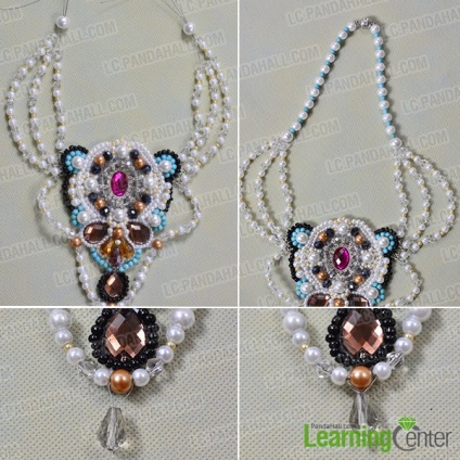 Pearl colier și master class șirag de mărgele și diagrama tese (coliere) Colier de perle si margele atelier si scheme de tesut