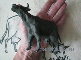 plastilină Vaca (vaca) Vaca din plastilină