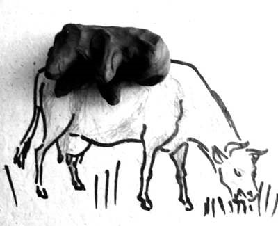 Vaca plastilină (vaca plastilină) Vaca din plastilină