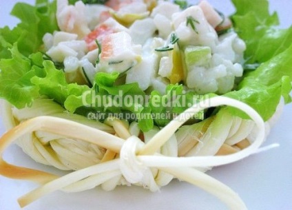 Salata de crab cu castravete (util) salata de crab cu castraveti
