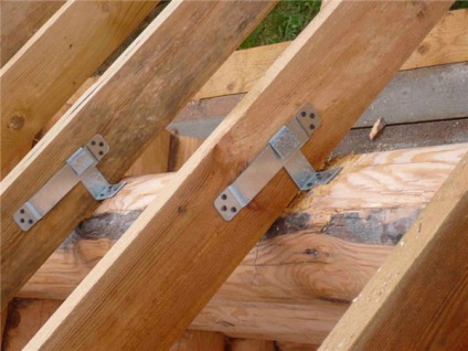 Fixarea la căpriori mauerlat metode fronton acoperiș, componente, instalare (lagăr de ghidare) Fixarea la căpriori mauerlat metode de acoperiș fronton, componente, instalare