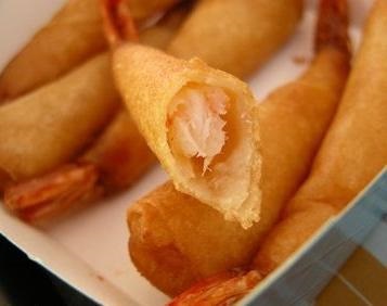 tempura de creveți (aluat) Creveți în aluat