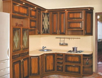Bucatarii de mobilier MDF in casa (bucatarie MDF) Bucatarii de mobilier MDF in casa