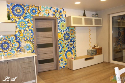 bucatarie-living cu note orientale (asieta și încrustații) bucatarie-living cu note orientale