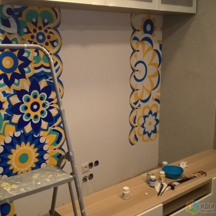 bucatarie-living cu note orientale (mobilier de bucătărie) bucatarie-living cu note orientale