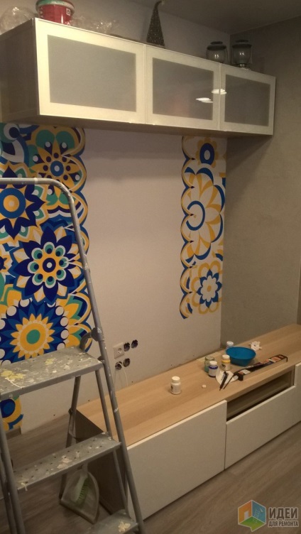 bucatarie-living cu note orientale (mobilier de bucătărie) bucatarie-living cu note orientale