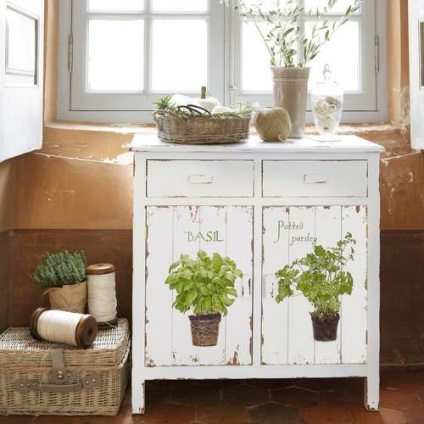 Bucătărie în stilul de stil Shabby Chic de interior bucătărie, face mobilier cu propriile sale mâini, fotografii,