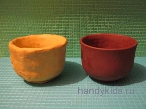Modelarea ustensile, cupe realizate din plastilină (modelare ware) Modelare cupe și vase din lut