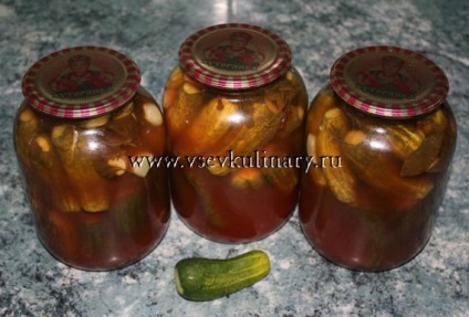 Pickles chili ketchup (ketchup) castraveti murati cu ketchup de ardei iute
