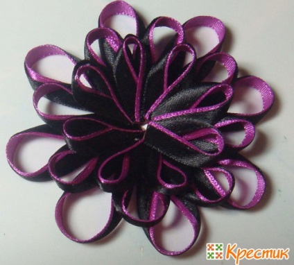 Master class flori kanzashi de la o panglică îngustă cu mâinile (bandă) Maestrul flori clasa kanzashi de bandă îngustă, cu mâinile lor