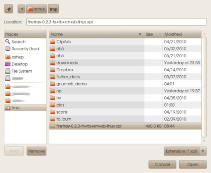 Mozilla Thunderbird în loc (thunderbird) Mozilla Thunderbird în loc