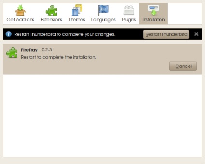 Mozilla Thunderbird în loc (mozilla) Mozilla Thunderbird în loc