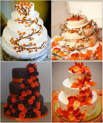Orange tort la nunta - idei de design și decorarea cu fotografii (Orange) Orange tort la nunta - idei de design și decorarea cu fotografii