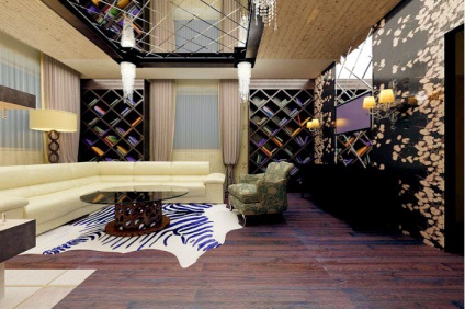 Decorarea pereților de sticlă, în interiorul apartamentului (geam din sticlă) Decorarea pereților de sticlă, în interiorul apartamentului