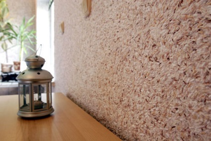 Finisare tapet lichid (Decorarea pereților cu lichid) Finisare tapet lichid