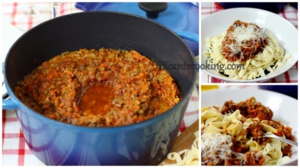 paste bolognese (paste alla bolognese), picantecooking (vin) paste Bolognese (paste alla bolognese), picantecooking