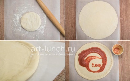 Pizza Margherita - un pas cu pas reteta fotografii (busuioc) Pizza Margherita - un pas cu pas reteta fotografii