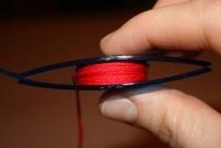 Țesutul tatting un cârlig (cârlig) Tese un transfer de tatting