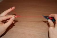 Țesutul tatting un cârlig (tatting) Tese un transfer de tatting