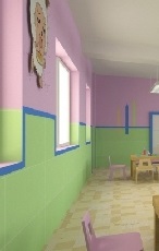 Paint, vopsea pereții în pepinieră (pereții) Vopsea, vopsea pereții în grădinițe