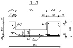 Calcul porțiune monolitică um-2, calcularea unei porțiuni de flanșă monolitică, porțiunea de calcul nervurile monolitice (monolit) Calculul porțiilor monolit um-2, calculul unei porțiuni de flanșă monolitic, porțiunea de calcul coaste monolit