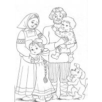 Colorarea gâștele poveste (colorat) Colorarea gâște de poveste