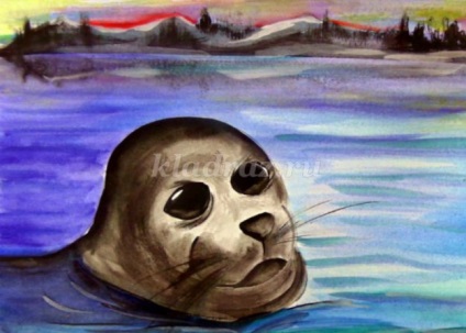 Desenul sigiliu Baikalian (baikal) sigiliu de desen Baikal
