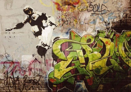 Desenați graffiti pe un perete în Photoshop (Magic baghetă magică) Desenați graffiti pe un perete în Photoshop
