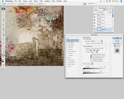 Desenați graffiti pe un perete în Photoshop (Wand baghetă magică) Desenați graffiti pe un perete în Photoshop