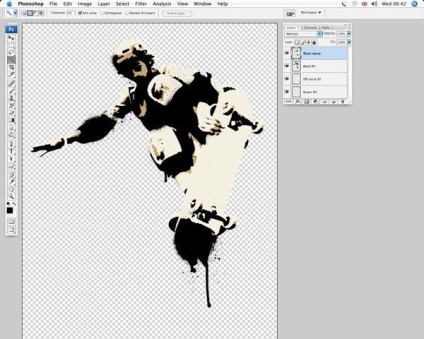 Desenați graffiti pe un perete în Photoshop (Wand baghetă magică) Desenați graffiti pe un perete în Photoshop