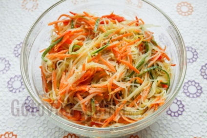 Salata Funchoza cu morcov coreeană (salată) Salata Funchoza cu morcovi în coreeană