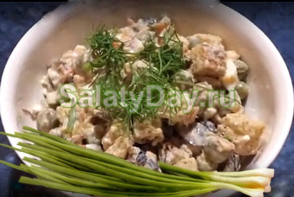 Salata de șprot - gustare prezentabilă cu gustul original al rețetei cu fotografii și video (original) Salata de șprot - gustare prezentabilă cu gustul original al rețetei cu fotografii și video
