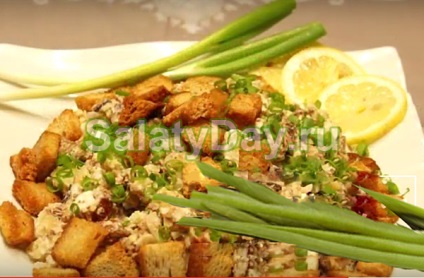 Salata de șprot - gustare prezentabilă cu gustul original al rețetei cu fotografii și video (original) Salata de șprot - gustare prezentabilă cu gustul original al rețetei cu fotografii și video