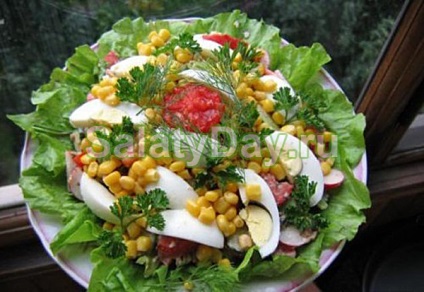 Salata de șprot - gustare prezentabilă cu gustul original al rețetei cu fotografii și video (șprot) Salata de șprot - gustare prezentabilă cu gustul original al rețetei cu fotografii și video