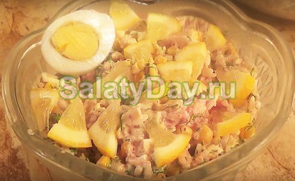 Salata de șprot - gustare prezentabilă cu gustul original al rețetei cu fotografii și video (șprot) Salata de șprot - gustare prezentabilă cu gustul original al rețetei cu fotografii și video