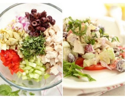 Cele mai delicioase salate cu carne de pui - Retete (piept de pui fiert) Cele mai delicioase salate cu carne de pui - rețete