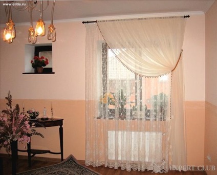 Perdele de ceață - conferă eleganța interiorului, fotografii și exemple video (flori perdea de voal) Perdele de ceață - conferă eleganța interiorului, fotografii și exemple video de