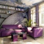 Lilac Lounge - fotografie combinație exclusivă de idei în interior