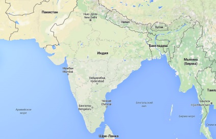 Pe care țările vecine India (ce) Pe care țările limitrofe India