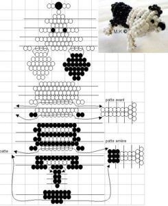 Câine șirag de mărgele de volum țese figurine diagrama (margele câine de sârmă) Cifrele diagrama de volum tese Dog șirag de mărgele