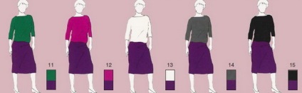 Combinația de haine violet cu diferite culori fotografie cu care să combine violet (combinație) Combinația de haine violet cu diferite culori foto cu care să combine violet