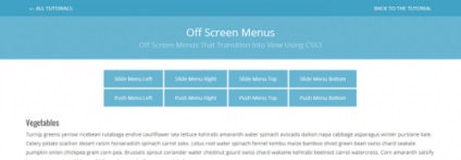 Creați lăsând meniu ascuns folosind CSS3 (ajutor) Creați lăsând meniu ascuns cu CSS3