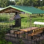 Construi propriile lor mâini un baldachin peste grătarul cu gluga în țară (extract) Construi propriile lor mâini un baldachin peste grătarul cu gluga de la cabana